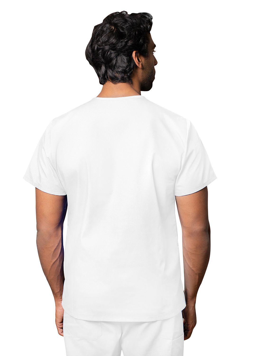 adar-unisex-v-neck-tunic-3-pocket-white