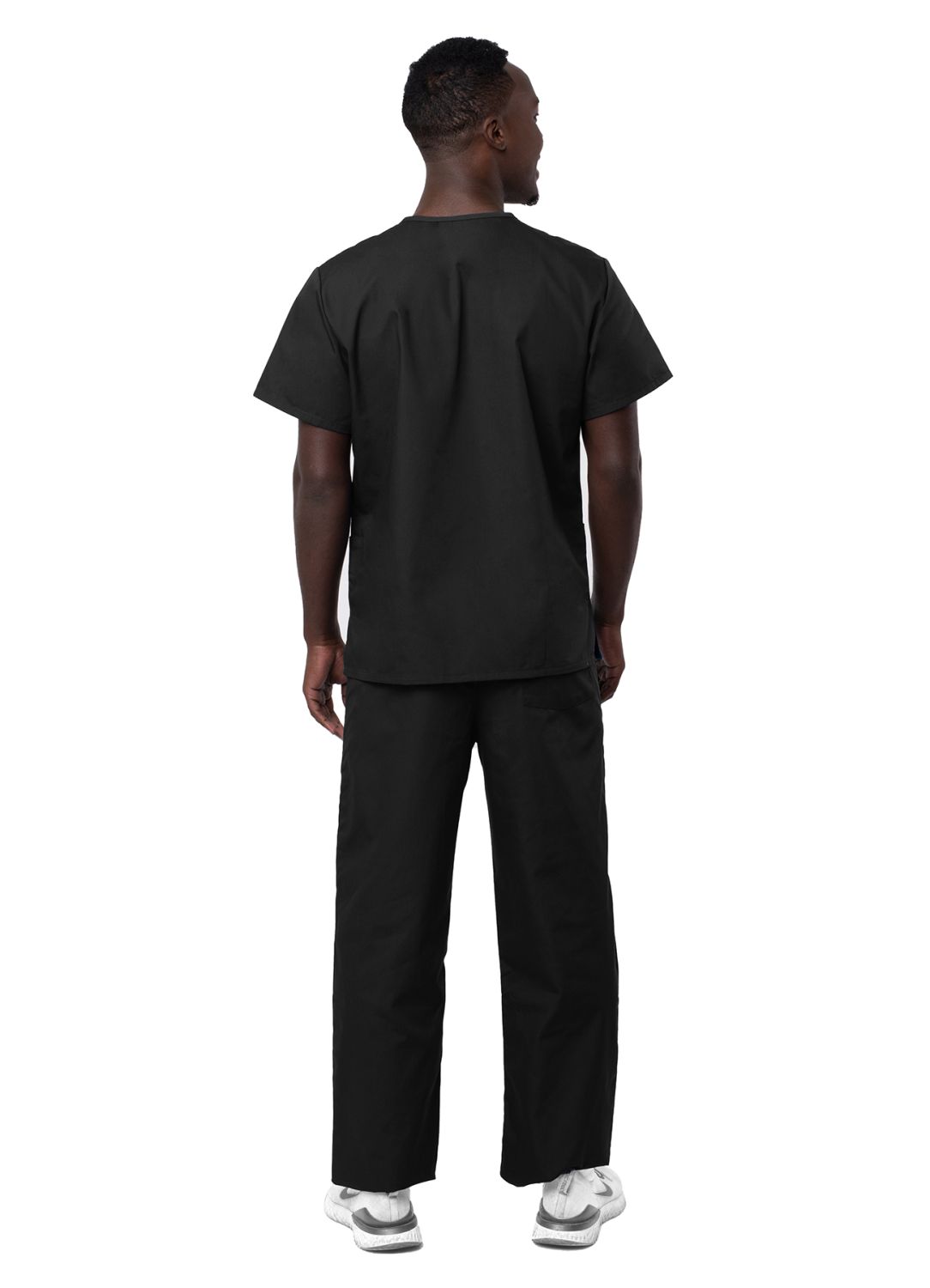 adar-unisex-drawstring-scrub-suit-black
