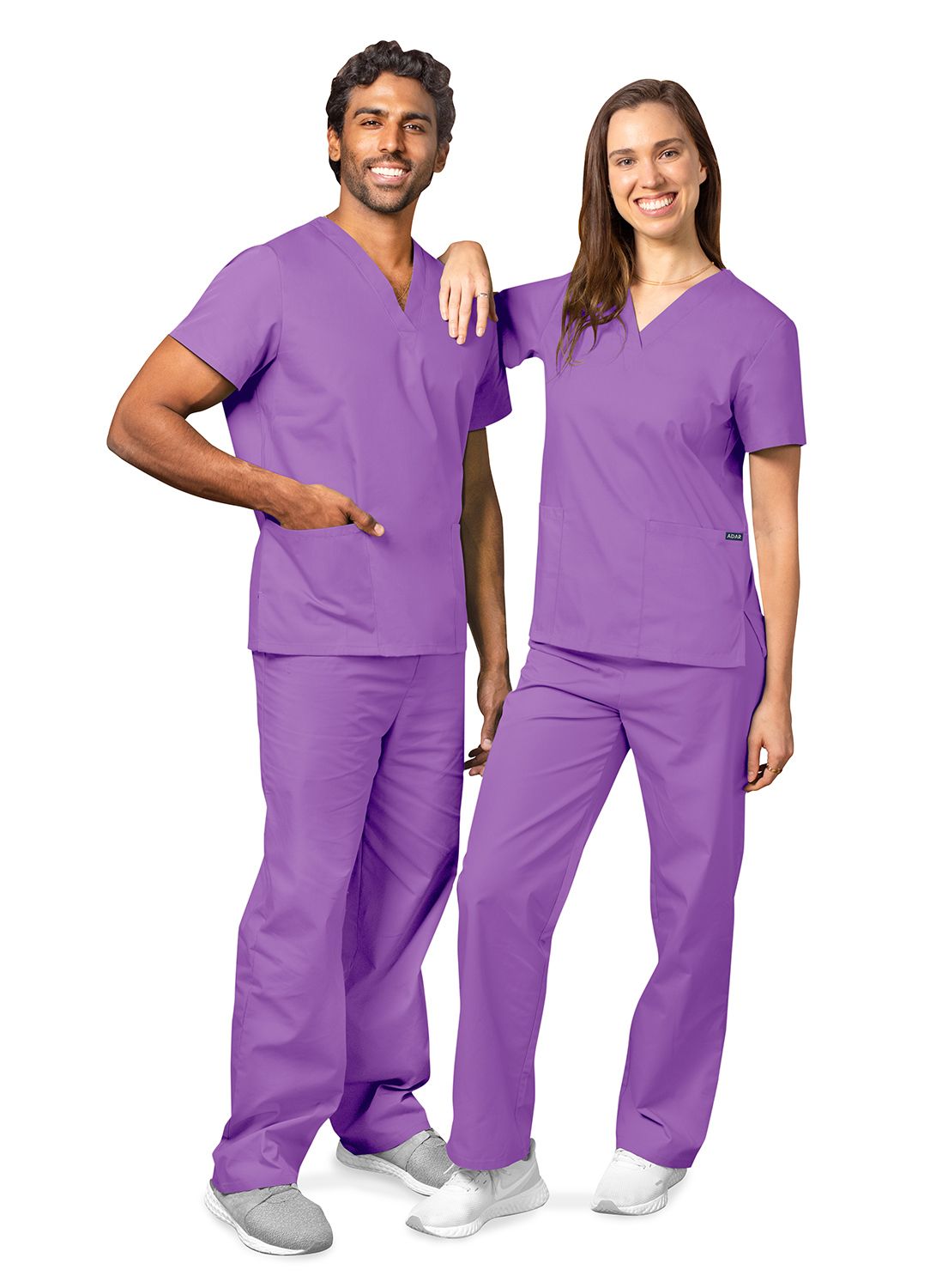 adar-unisex-drawstring-scrub-suit-lavender