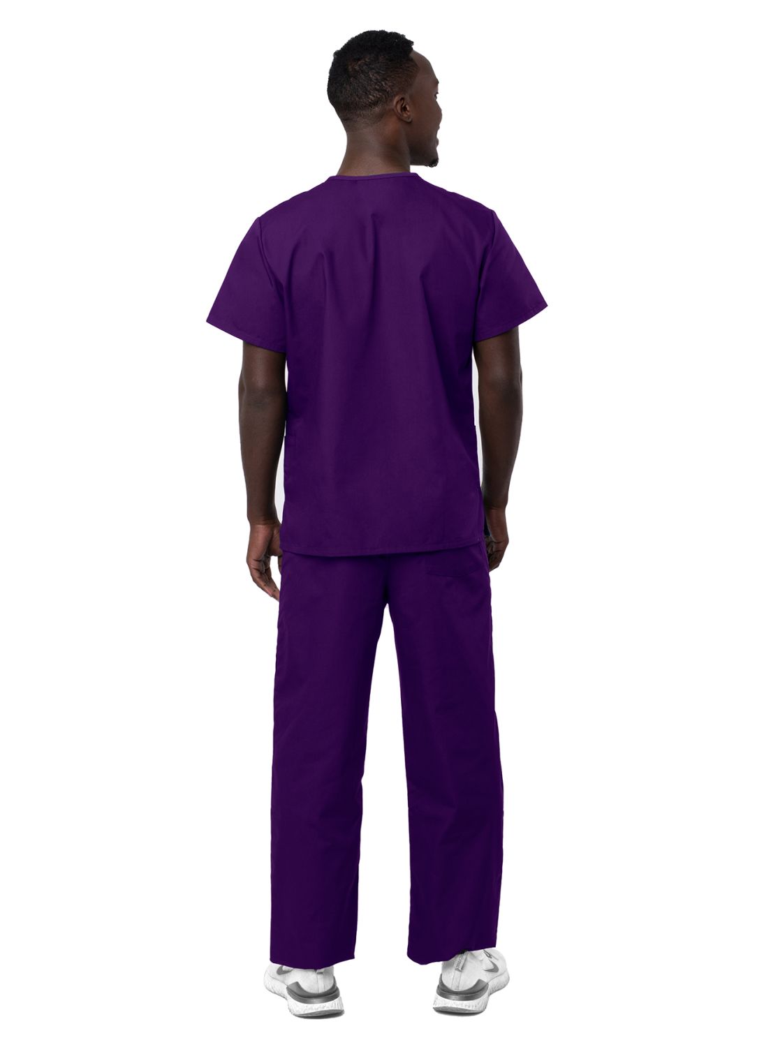 adar-unisex-drawstring-scrub-suit-purple