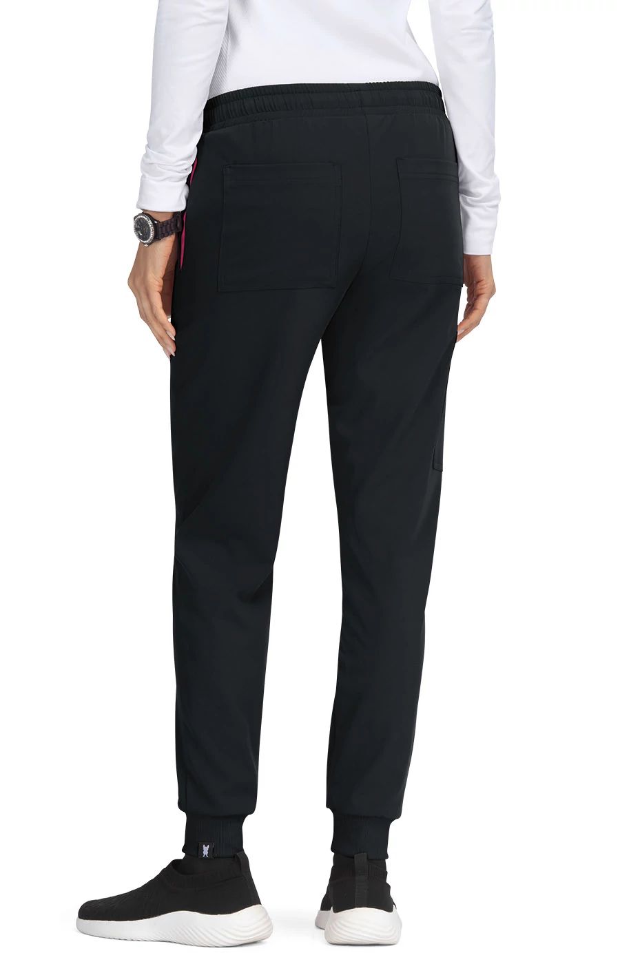 koi-shanelle-5-pocket-jogger-scrub-pants-black