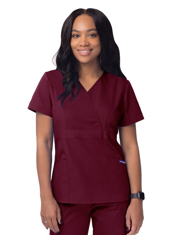 S8302- Women’s Mock Wrap Top