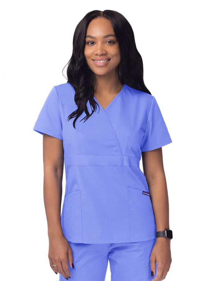 S8302- Women’s Mock Wrap Top