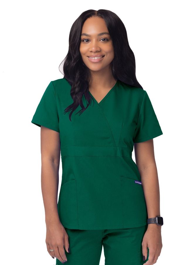S8302- Women’s Mock Wrap Top