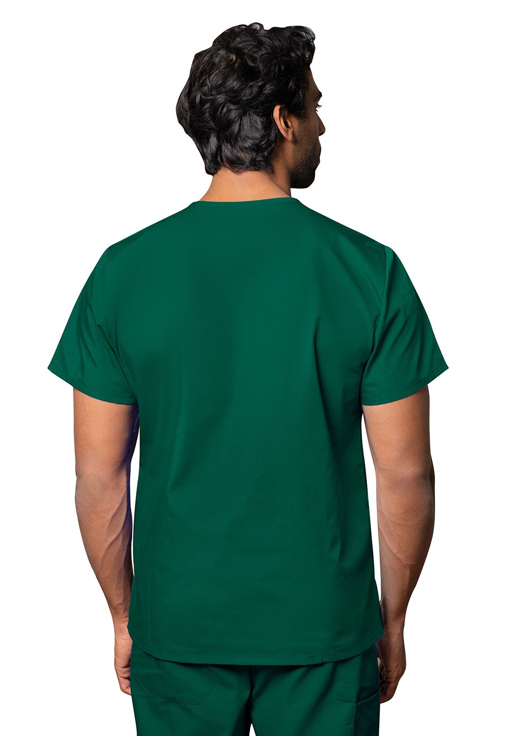 adar-unisex-v-neck-tunic-3-pocket-hunter-green