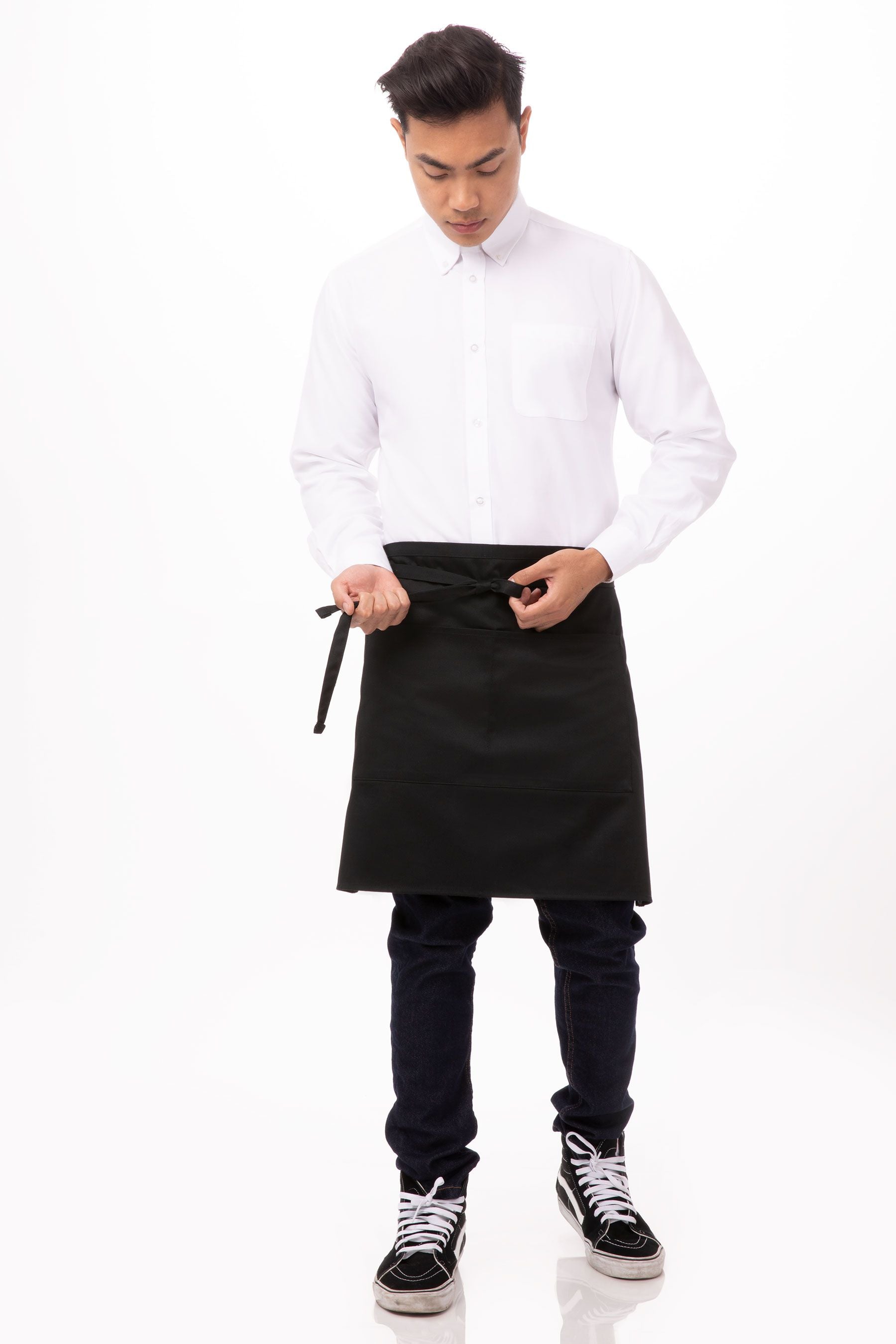 chef-works-half-bistro-apron-black