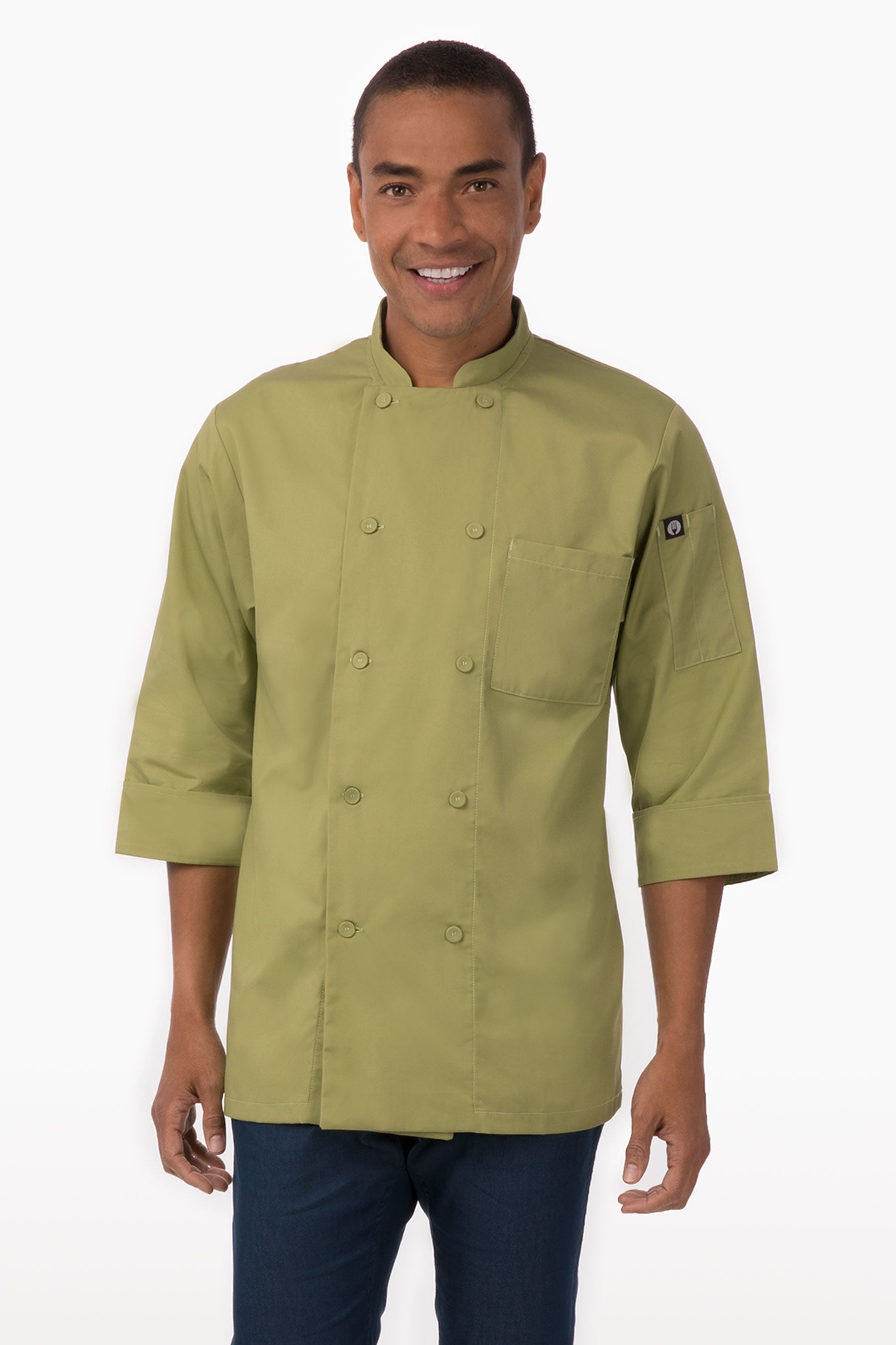 chef works-morocco-chef-coat-lime-green